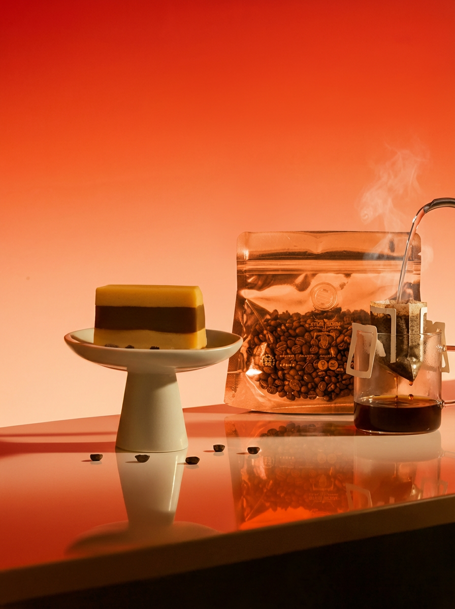 ☕咖啡豆呢邊！🍊新年咖啡套裝｜椰糖咖啡年糕☕️🍊| 新年拼配